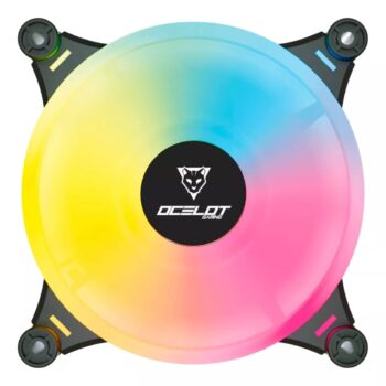 Ventilador para PC Ocelot Gaming OF-3. Iluminación RGB, 120mm