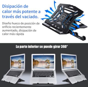 Soporte para Computadora Portátil con Base giratoria de 360 º - Image 3