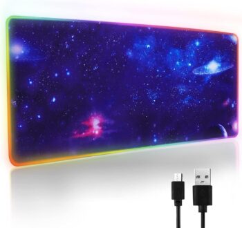 Alfombrilla de Raton Gaming con Iluminación LED RGB